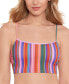 Фото #1 товара Juniors' Ziggy Pop Longline Bikini Top, Created for Macy's