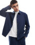 Фото #1 товара ASOS DESIGN smart co-ord slim track jacket in navy with white side stripe