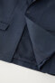 Premium tessuti piemontesi wool blend suit blazer