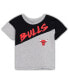 Toddler Boys and Girls Black, Gray Chicago Bulls Super Star T-shirt and Shorts Set