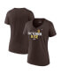 Women's Brown San Diego Padres 2022 Postseason Plus Size V-Neck T-shirt