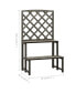 Фото #3 товара Plant Stand with Trellis Gray 27.6"x16.5"x47.2" Solid Firwood