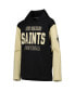 Фото #2 товара Big Boys Black New Orleans Saints Heritage Long Sleeve Hoodie T-shirt