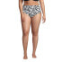Фото #6 товара Plus Size Tummy Control High Waisted Bikini Swim Bottoms Print