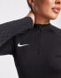 Фото #2 товара Nike Football Strike dri fit half zip drill top in black