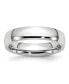 Фото #1 товара Cobalt Polished Half Round Wedding Band Ring