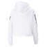 Puma Power Love Is Love Tape Pullover Hoodie Womens White Casual Outerwear 67363