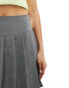 Фото #10 товара ASOS DESIGN pleated mini skirt in grey - GREY