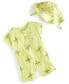 Фото #1 товара Baby Boys 2-Pc. Large Palm Henley Romper & Hat Set, Created for Macy's