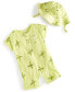 ფოტო #1 პროდუქტის Baby Boys 2-Pc. Large Palm Henley Romper & Hat Set, Created for Macy's