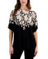 Фото #1 товара Petite Delicate Etch Dolman-Sleeve Top, Created for Macy's