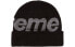 Supreme FW18 Big Logo Beanie Black 3Mlogo SUP-FW18-900