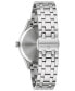 ფოტო #3 პროდუქტის Women's Classic Diamond-Accent Stainless Steel Bracelet Watch 36mm