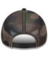 Men's Black Alex Bowman Camo 9FORTY A-Frame Trucker Adjustable Hat