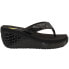 Фото #1 товара Volatile Frappachino Croc Platform Womens Black Casual Sandals PV103-002