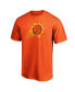 Фото #3 товара Men's Orange Phoenix Suns Primary Logo T-shirt
