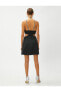Фото #4 товара Вечернее платье Koton Модель Мини с деталями из окон и стразами