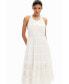 ფოტო #5 პროდუქტის Women's M. Christian Lacroix plunging midi dress