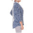 Фото #2 товара Топ с шарфиком женский Style & Co с животным принтом, размер L, синий