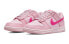 Фото #3 товара Кроссовки Nike Dunk Low Triple Pink GS DH9765-600