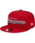 Фото #2 товара Men's Red Tampa Bay Buccaneers Main Script 9FIFTY Snapback Hat