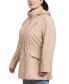 Women's Plus Size Hooded Water-Resistant Anorak Coat