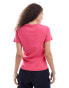 HUGO Red – Enges T-Shirt in Rosa