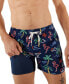 ფოტო #1 პროდუქტის Men's Neon Lights 5-1/2" Swim Trunks