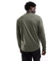 Fred Perry twin tipped long sleeve t-shirt in khaki green