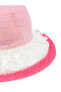 Kız Çocuk Hasır Şapka 4-8 Yaş Pembe