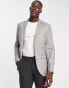 Фото #2 товара Topman skinny suit jacket in grey