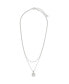 Фото #2 товара Sterling Forever cubic Zirconia Mother of Pearl Fabienne Layered Necklace