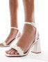 Фото #1 товара Be Mine Bridal Jayna heeled sandals in ivory