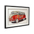 3D-Collage-Bild Volkswagen Van Vintage 1