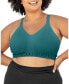 Фото #1 товара Plus Size Busty Sublime Hands-Free Pumping & Nursing Sports Bra s - Fits s 42E-46I