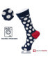 ფოტო #9 პროდუქტის 6 Pack Mens Cotton Dress Socks Mid Calf Argyle Pattern Solids Set