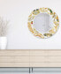 Фото #5 товара Gold Charm Round Beveled Wall Mirror on Free Floating Reverse Printed Tempered Art Glass, 36" x 36" x 0.4"