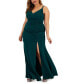 Фото #1 товара Trendy Plus Size Side-Shirred Gown