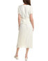 Фото #2 товара Nicole Miller Twofer Midi Dress Women's White 14