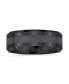 Plain Simple Beveled Edge Gunmetal Couples Titanium Wedding Band Ring For Men For Women Comfort Fit 8MM