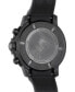 ფოტო #4 პროდუქტის Men's Swiss Chronograph SeaStar Black Rubber Strap Diver Watch 45.5mm