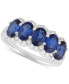 Фото #1 товара Кольцо Grown With Love Sapphire & Diamond Five Stone Oval