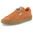 Puma Suede Crepe Lace Up Mens Orange Sneakers Casual Shoes 380707-08 8 - фото #2