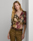 ფოტო #1 პროდუქტის Women's Ruffled Floral Top