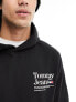 Фото #5 товара Tommy Jeans regular modern logo hoodie in black