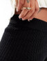 Фото #3 товара Stradivarius STR knitted micro hotpant in black