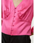 Фото #3 товара Women's X SONIA Fitted Retro Corset Silk Top for Women