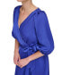 Фото #7 товара Women's Faux-Wrap Balloon-Sleeve Belted Dress