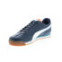 Фото #8 товара Puma Roma Basic + 36957137 Mens Blue Leather Lifestyle Sneakers Shoes