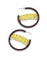 ფოტო #1 პროდუქტის Women's San Diego Padres Enamel Hoop Earrings